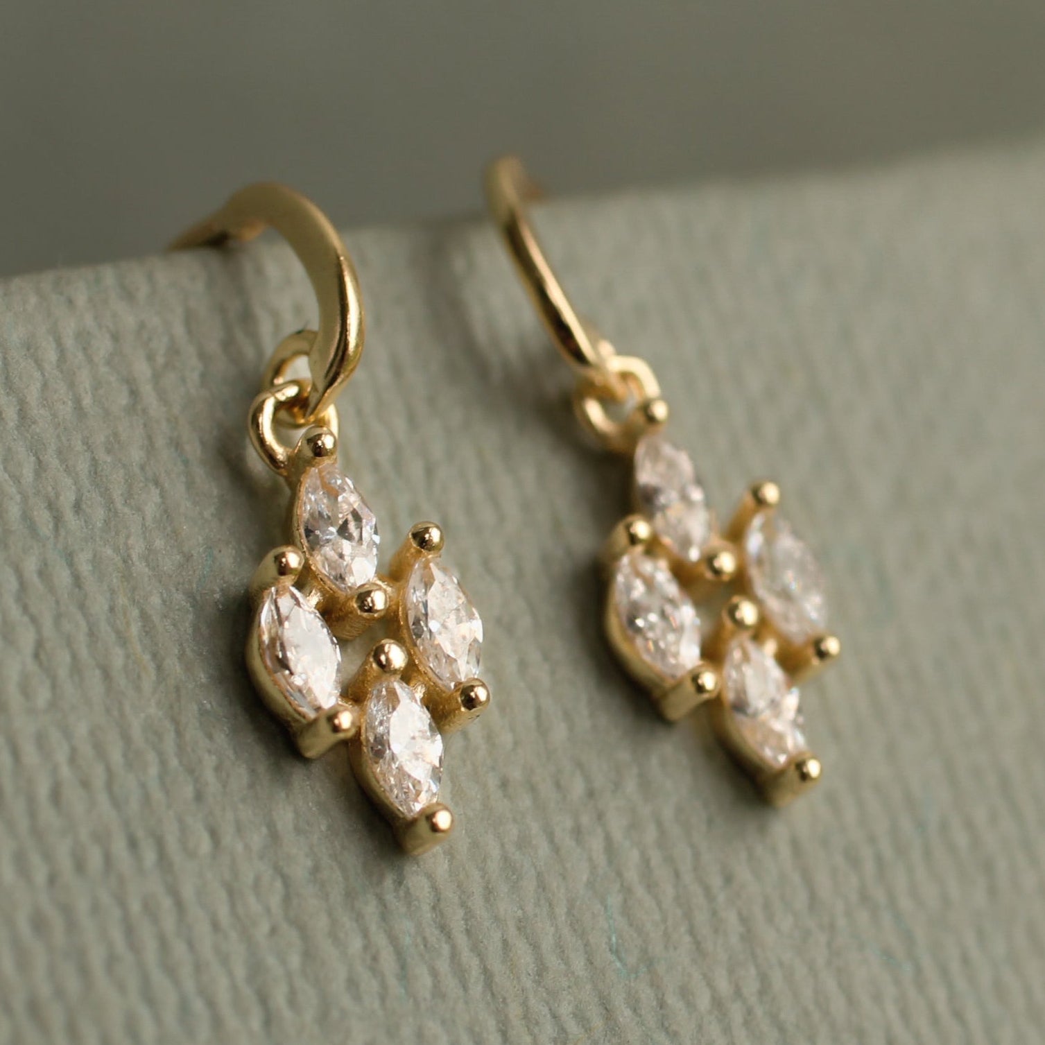 Marquise Crystal Stud Earrings