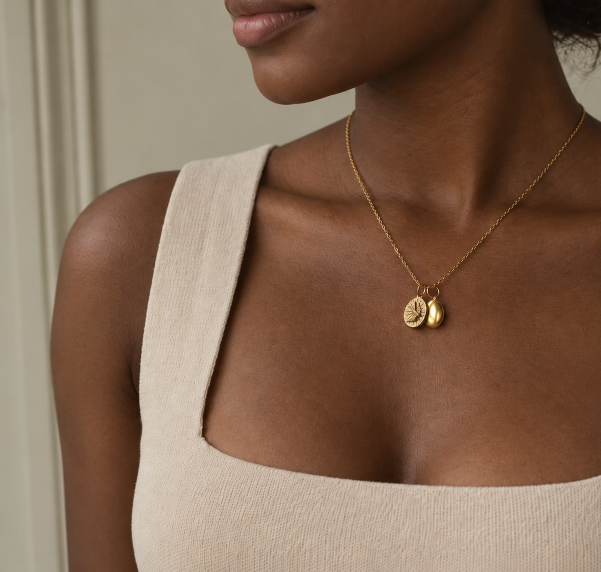 Bird Medallion Charm Locket