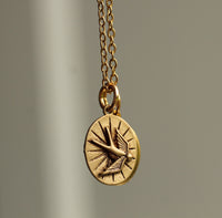 Bird Medallion Charm Locket
