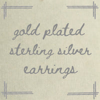 Gold Minimalist Baton Stud Earrings