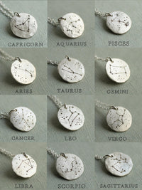 Sterling Silver Zodiac Constellation Necklace