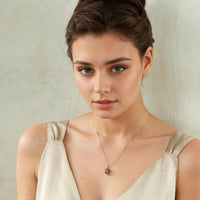 Speckled Green Acorn Necklace