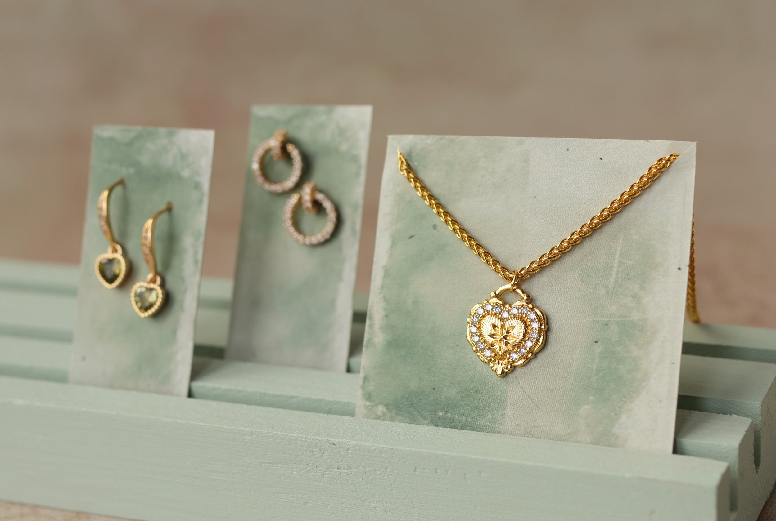 Gold Sewing Thread Necklace