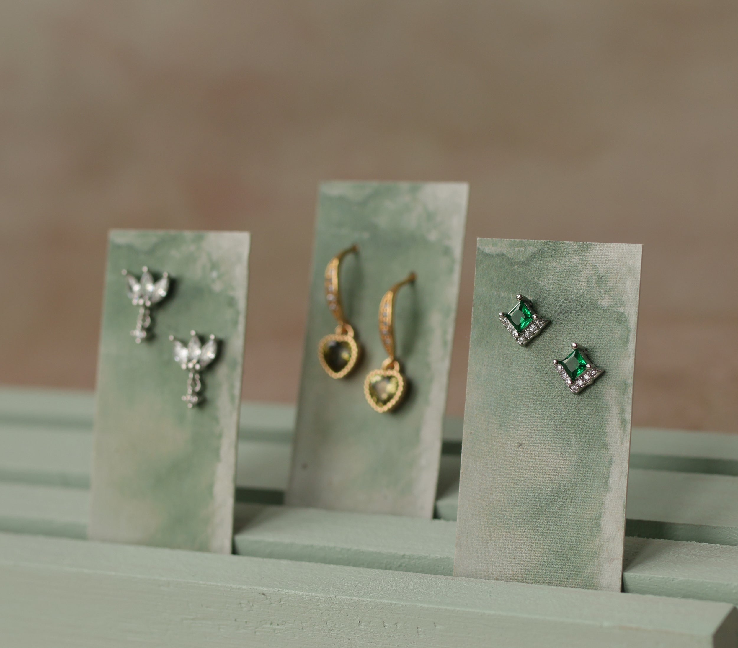 Opal Oval Stud Earrings