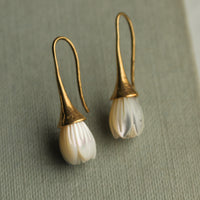 White Snowdrop Earrings
