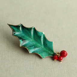 Holly Leaf Brooch