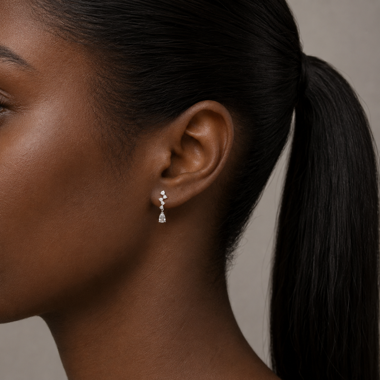 Waterfall Cascade Stud Earrings