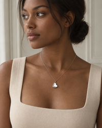 Simple Silver Heart Locket