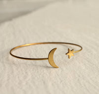 Moon Star Bracelet Bangle