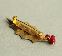 Holly Leaf Brooch