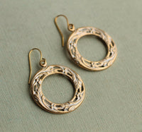 Grapevine Hoop Earrings