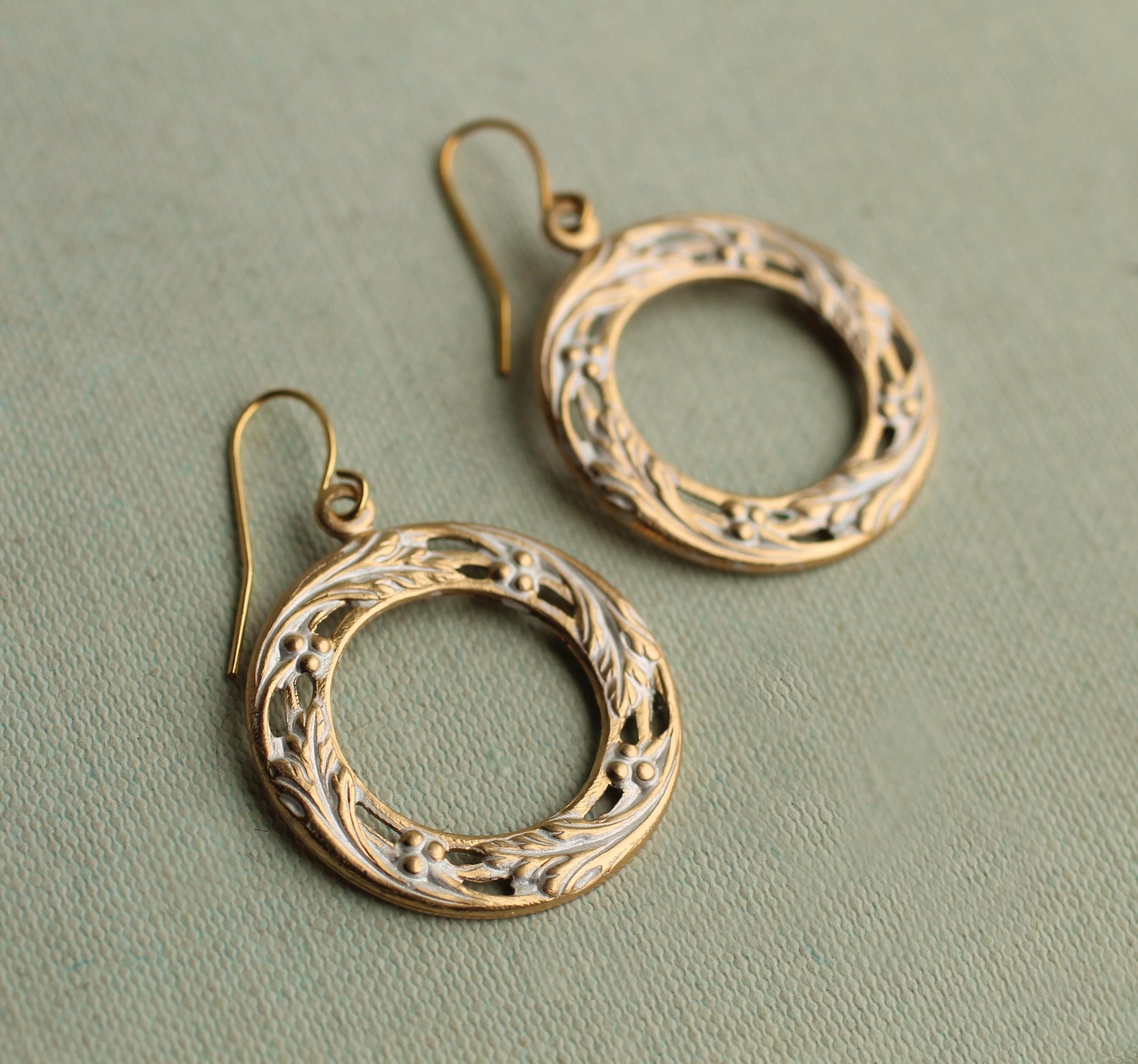 Grapevine Hoop Earrings