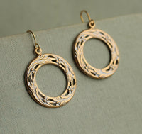 Grapevine Hoop Earrings