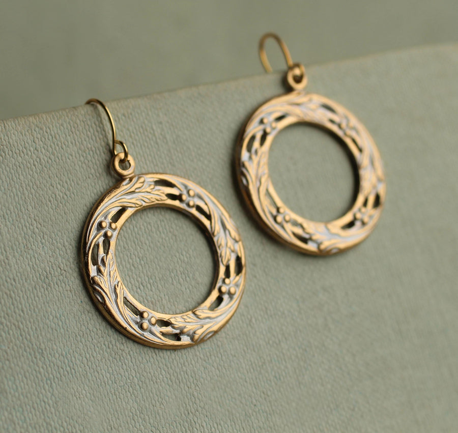 Grapevine Hoop Earrings