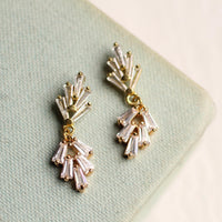 Art Deco Silver Drop Earrings