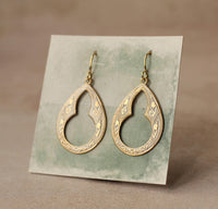 Carved Hoop Earrings