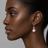 Freshwater Pearl Orbit Drop Earrings