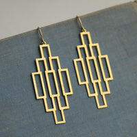 Art Deco Chandelier Architect Earrings