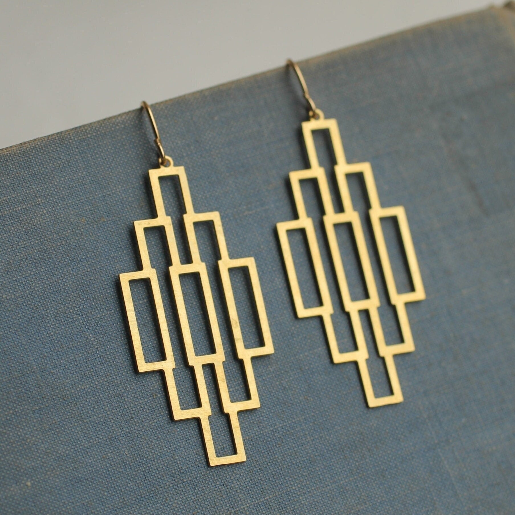 Art Deco Chandelier Architect Earrings