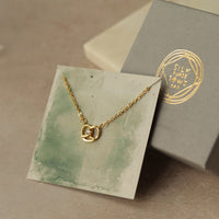 Gold Pretzel Necklace