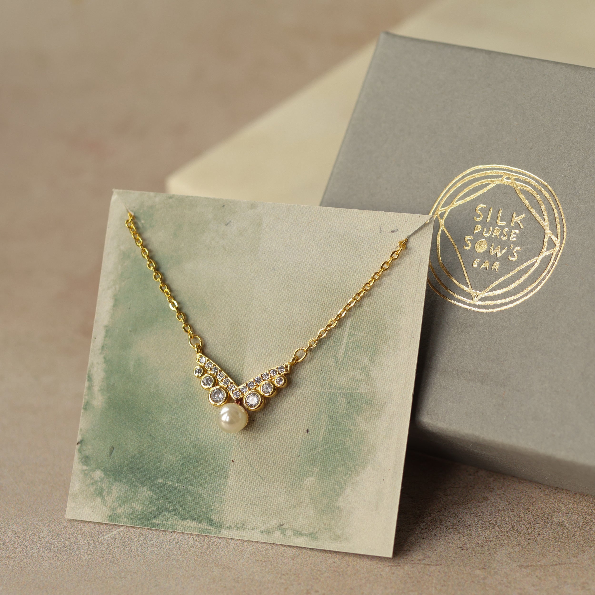 Pearl Art Deco Necklace