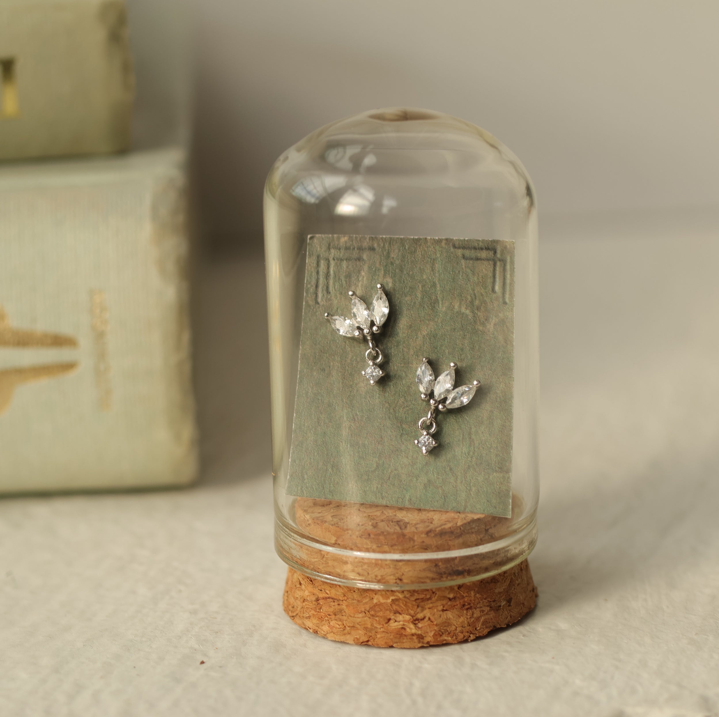 Sterling Silver Petal Stud Earrings