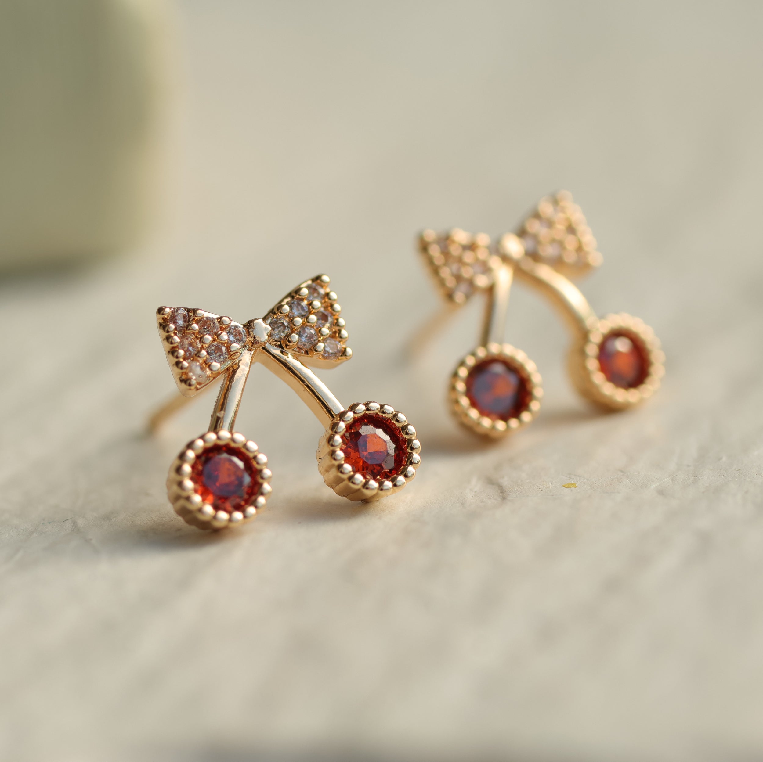 Cherry Stud Earrings