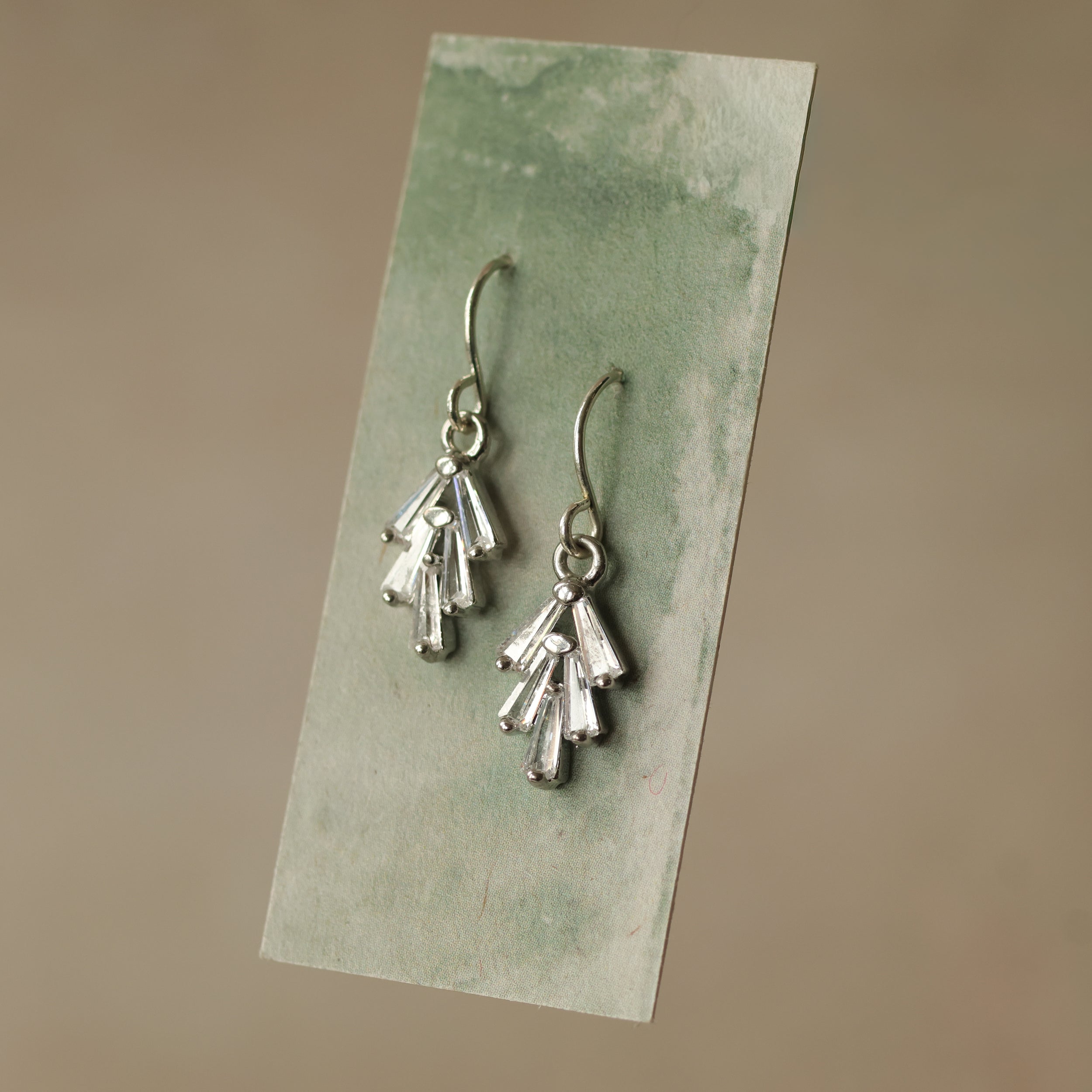 Art Deco Silver Earrings
