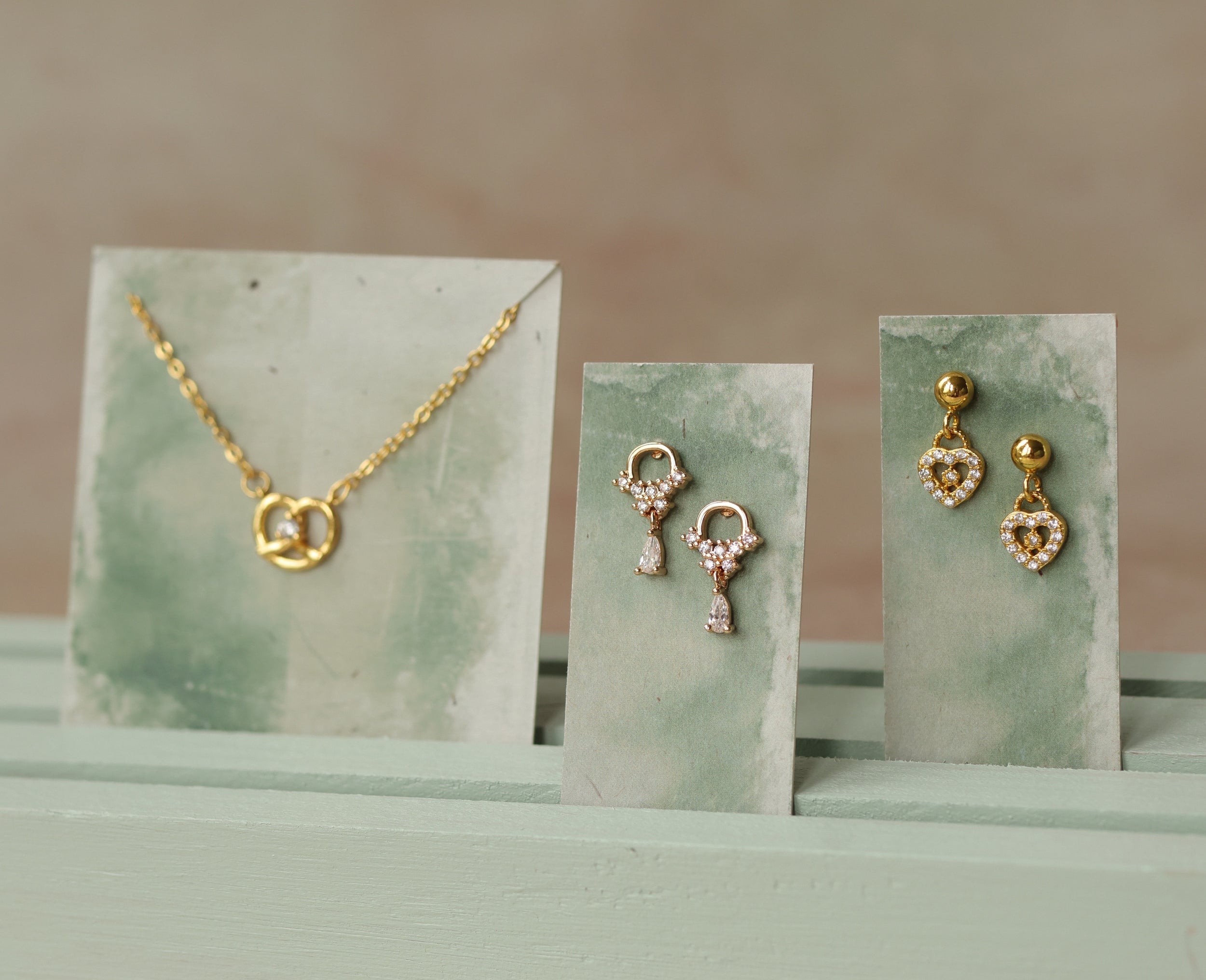 Gold Pretzel Necklace