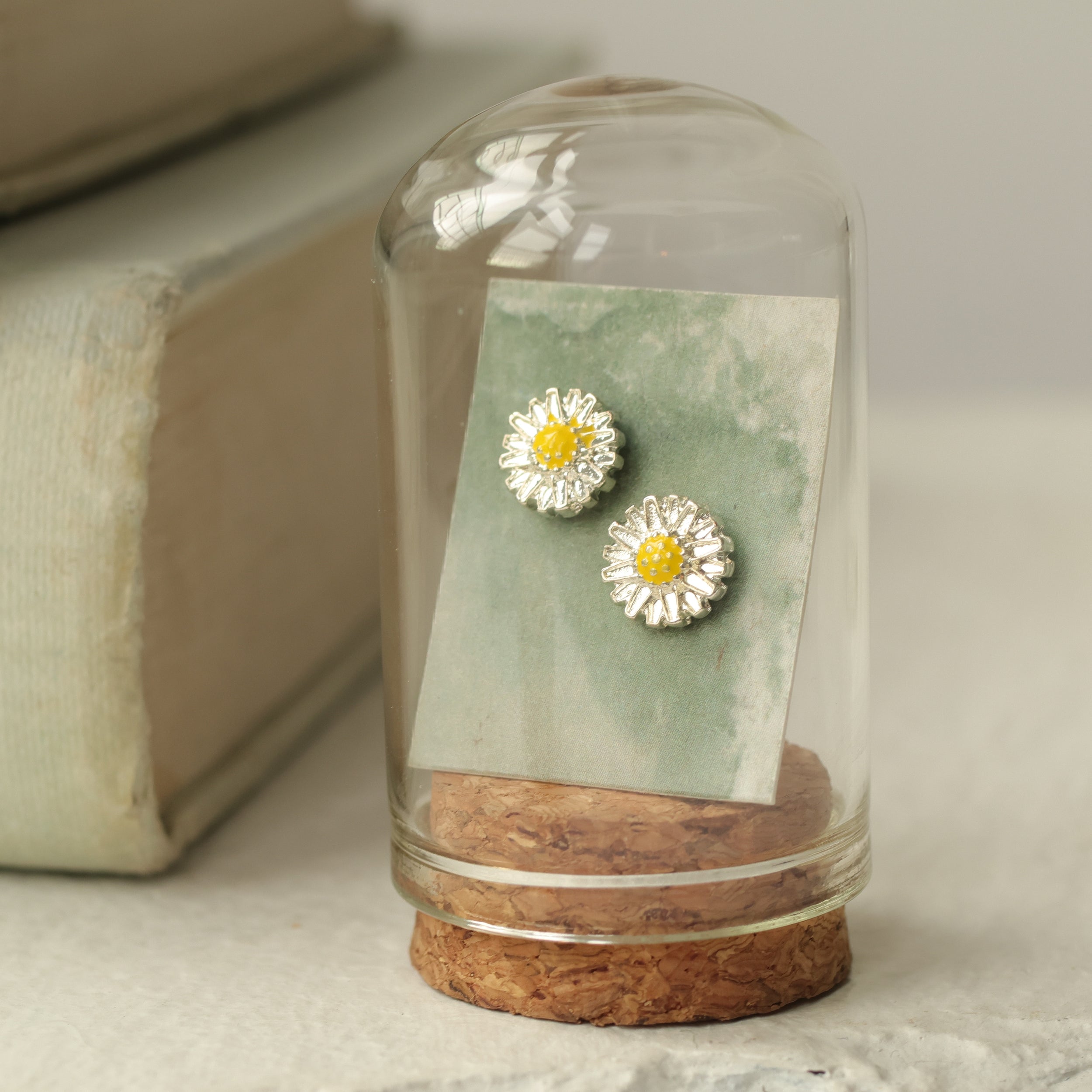 Daisy Enamel Stud Earrings