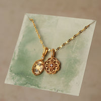 Intaglio Charm Pendant Necklace
