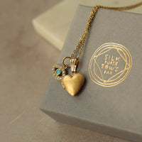 Turquoise Eye Charm Locket Necklace