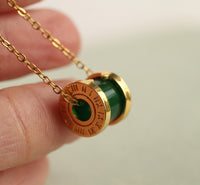 Gold Sewing Thread Necklace