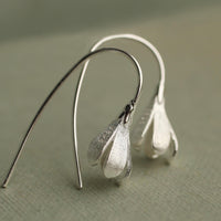 Sterling Silver Snowdrop Earrings - Earrings