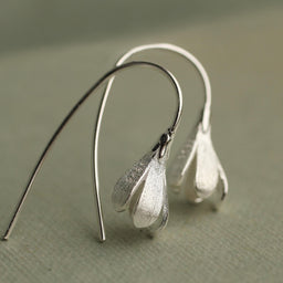 Sterling Silver Snowdrop Earrings - Earrings