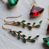 Emerald Branch Earrings