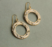 Grapevine Hoop Earrings