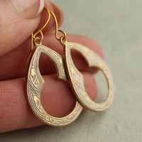 Carved Hoop Earrings