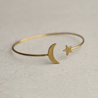 Moon Star Bracelet Bangle
