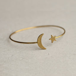 Moon Star Bracelet Bangle