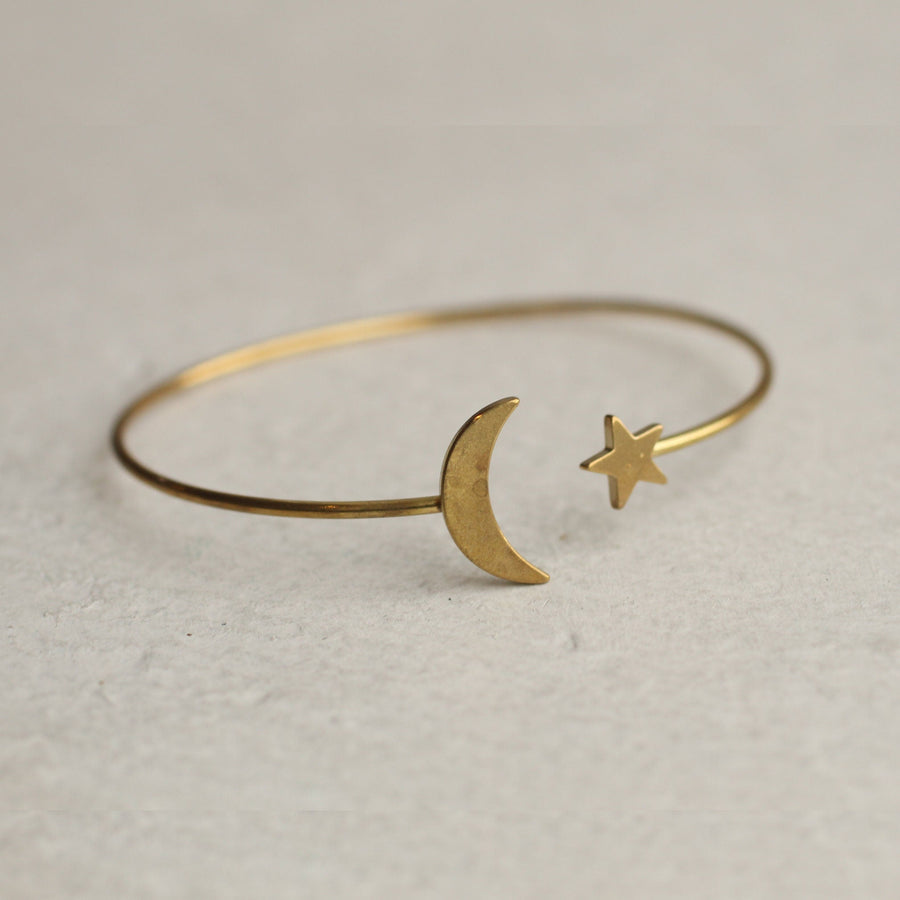 Moon Star Bracelet Bangle