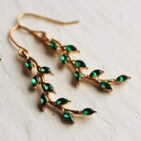 Emerald Branch Earrings