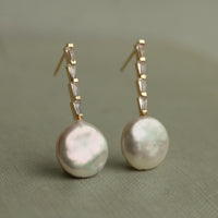 Freshwater Pearl Statement Bridal Earrings