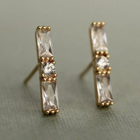 Classic Baguette Studs