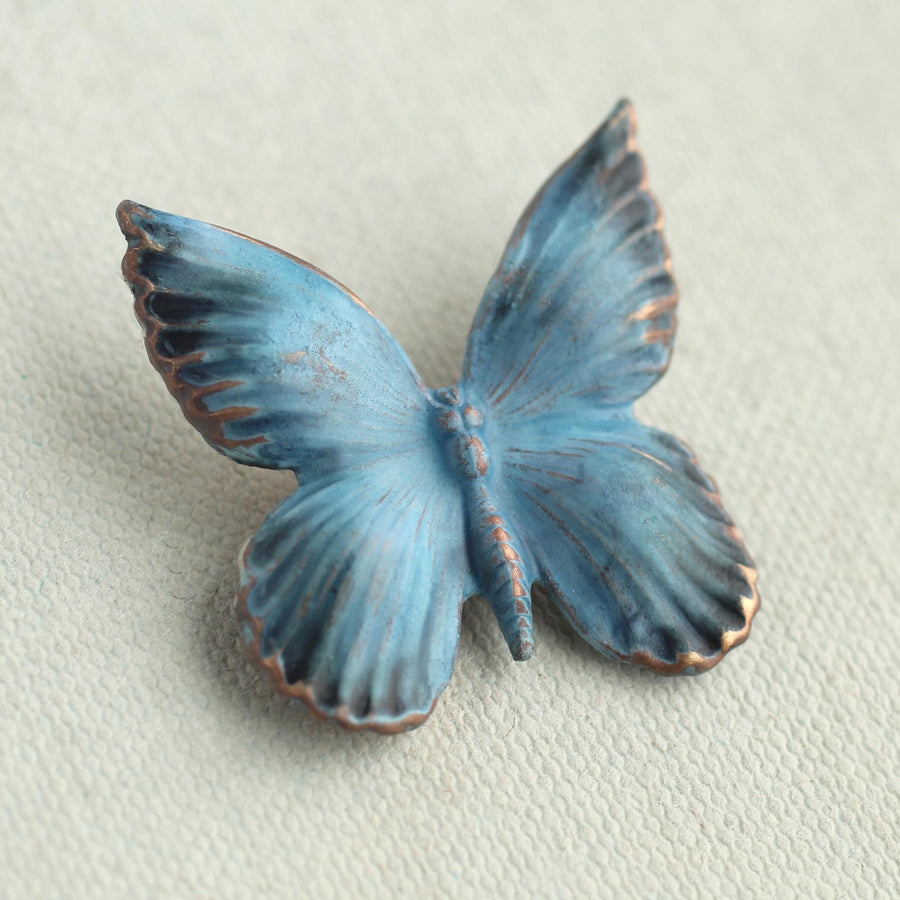 Blue Butterfly Brooch Pin