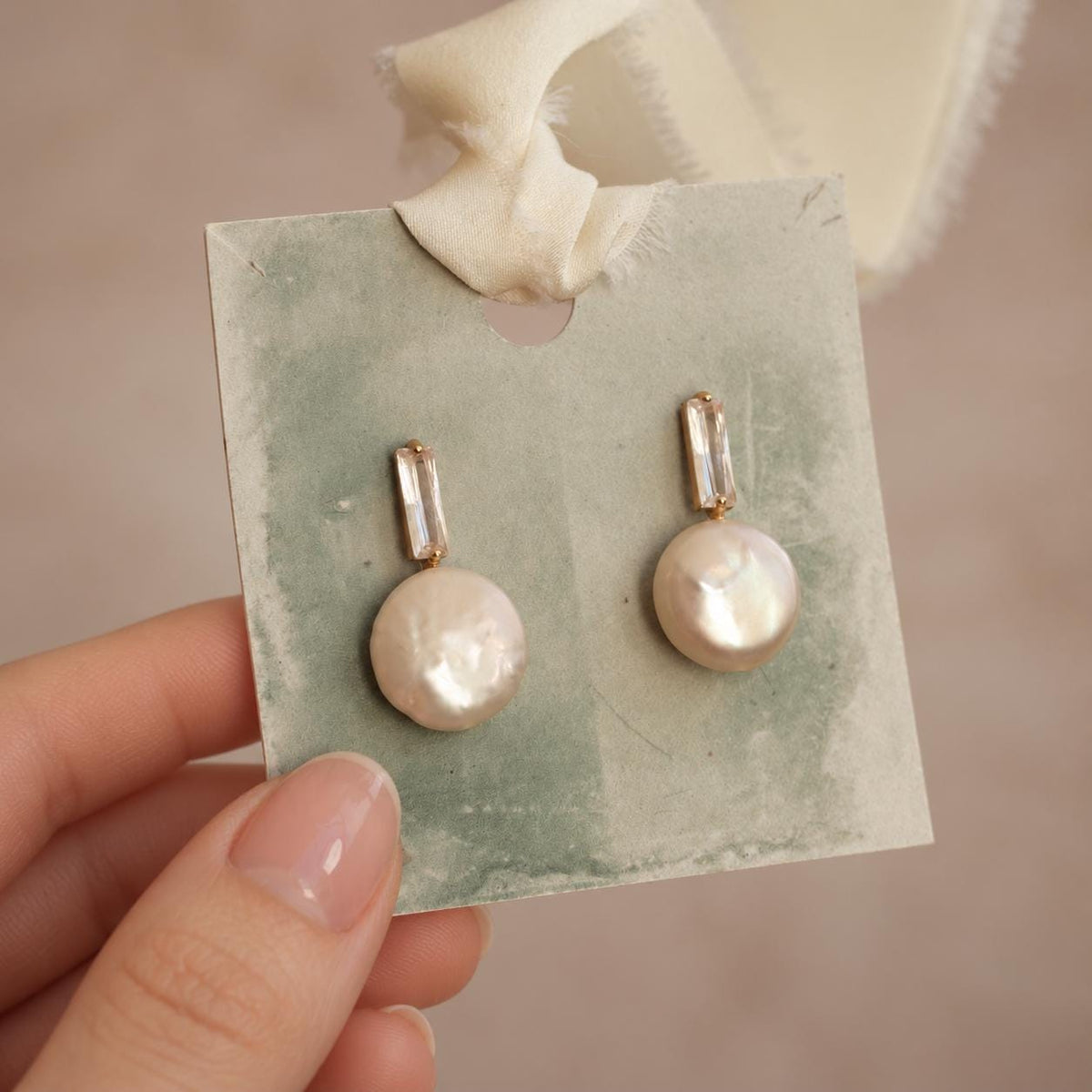 Freshwater Pearl Stud Earrings
