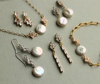Opal Freshwater Pearl Earrings