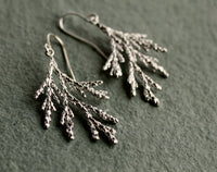 Conifer Branch Botanical Earrings