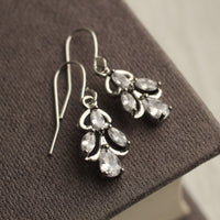Art Nouveau Silver Jewel Earrings