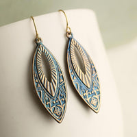 Aztec Navette Earrings